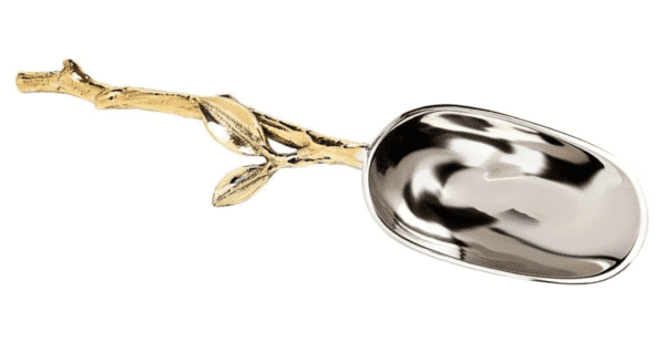 Brass Leaf Ice Scoop