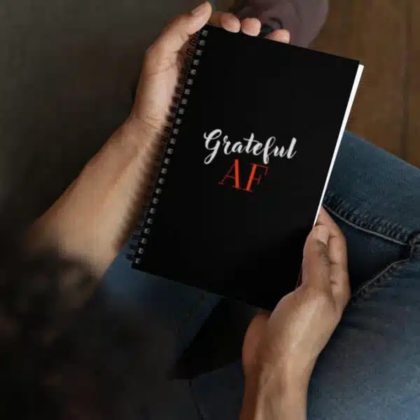 "Grateful AF" Spiral Notebook - Image 3