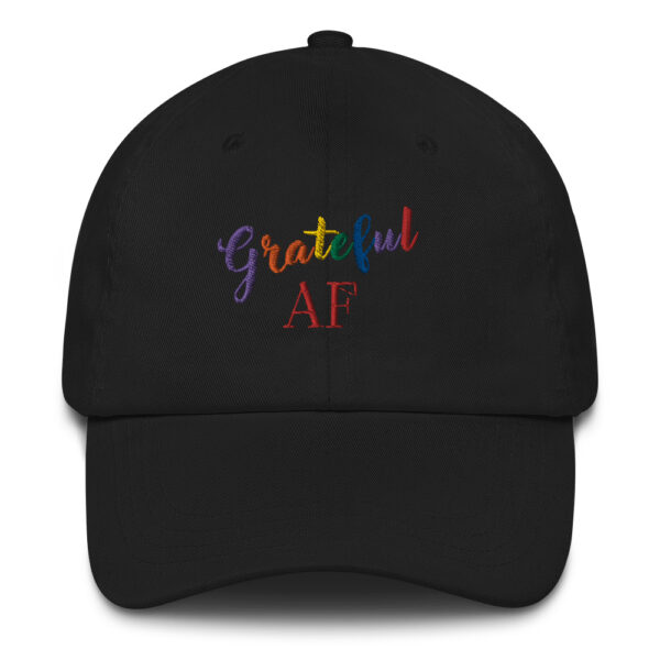 PRIDE "Grateful AF" Baseball Cap - Supports the Trevor Project