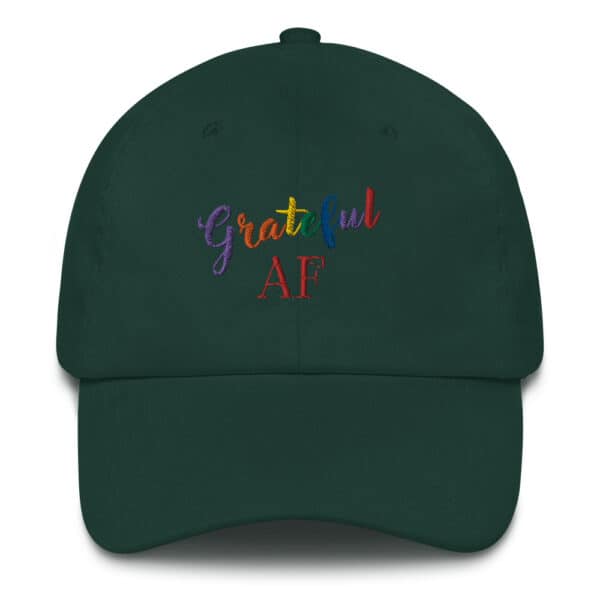 PRIDE "Grateful AF" Baseball Cap - Supports the Trevor Project - Image 3